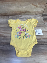 NEW Disney Baby Winnie The Pooh Bodysuit Yellow sz 12m