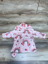 Floral Rainbows Hooded Robe Pink sz 0-9m