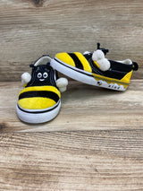 Vans Toddler Slip-On V Bee Shoes Black/Yellow Sz 8c