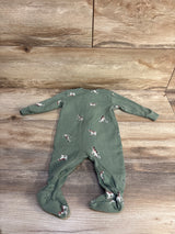 Pekkle Dog Print Sleeper Green sz 3m - Me n Mommy To Be