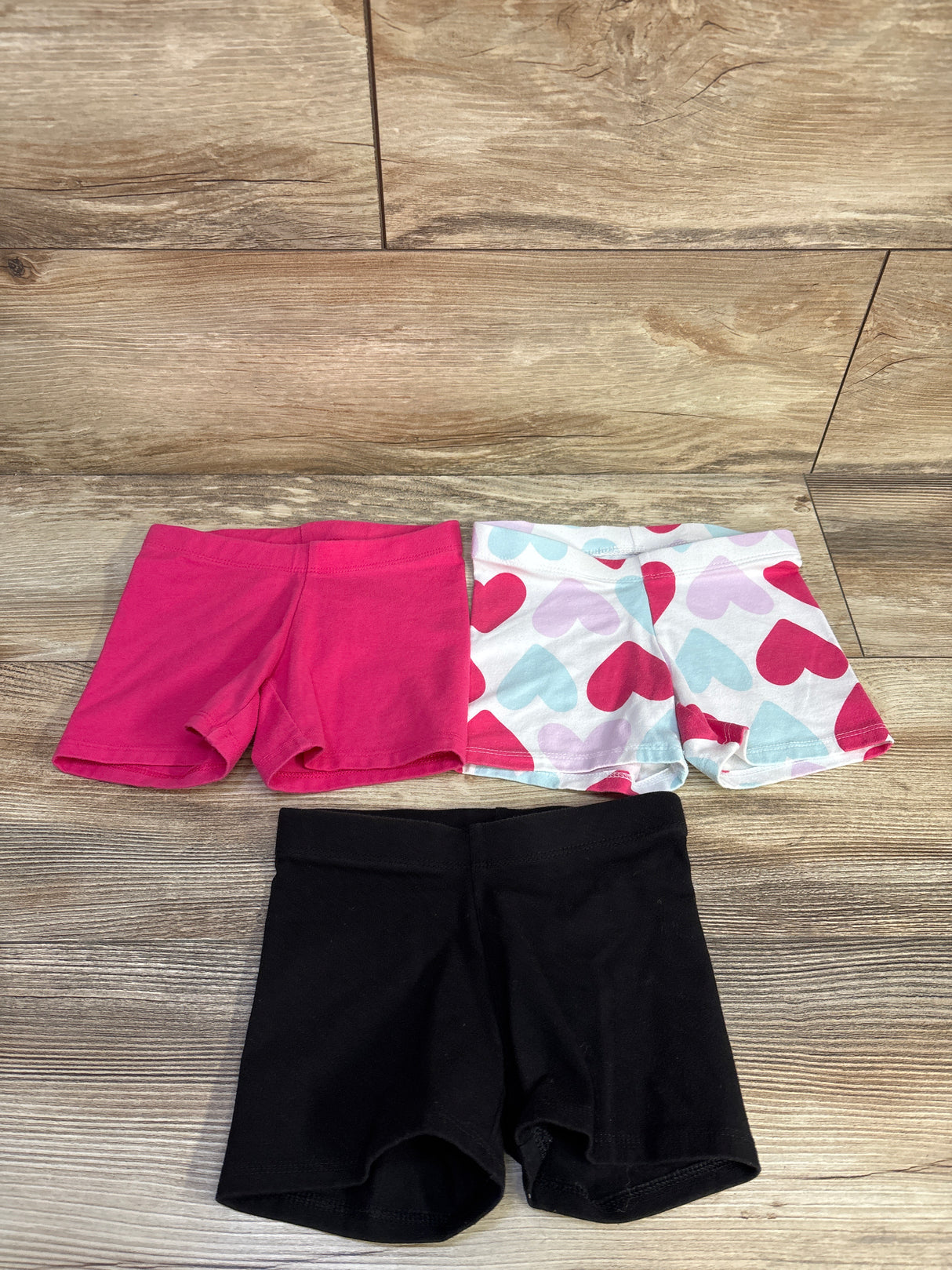 Member's Mark 3pk Cartwheel Shorts Pink sz 4/5T