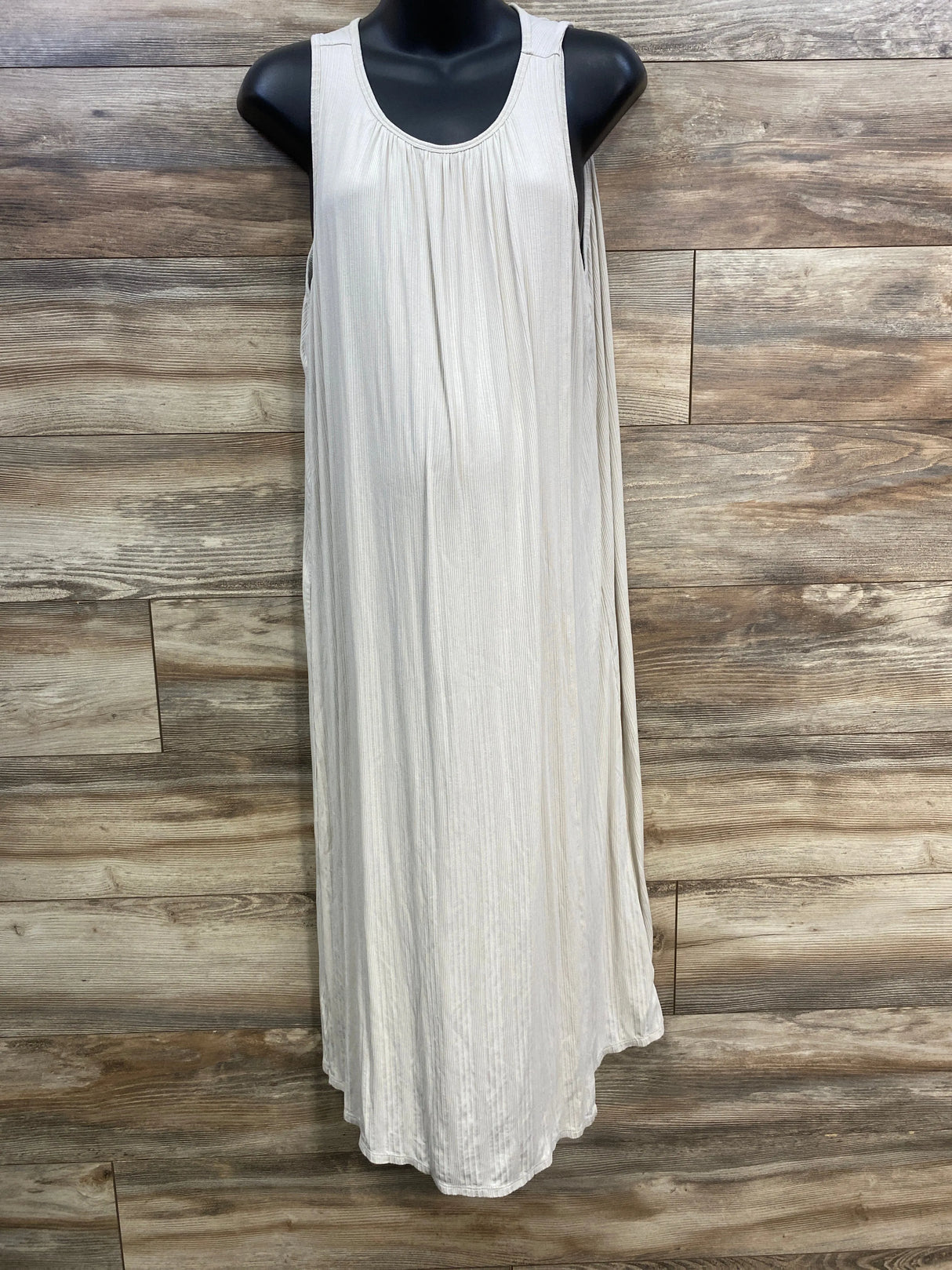 Old Navy Ribbed Nursing Maxi Dress Cream sz Large