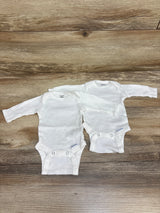 Gerber 2pk Bodysuits White sz Newborn