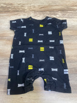 Tapout Logo Shortie Romper Black sz 3-6m