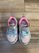 Sketchers Unicorn Charmer Light Up Sneakers Blue sz 5c