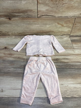 Disney Baby 2pc Bambi Velour Shirt & Pants Set Pink sz 3-6m