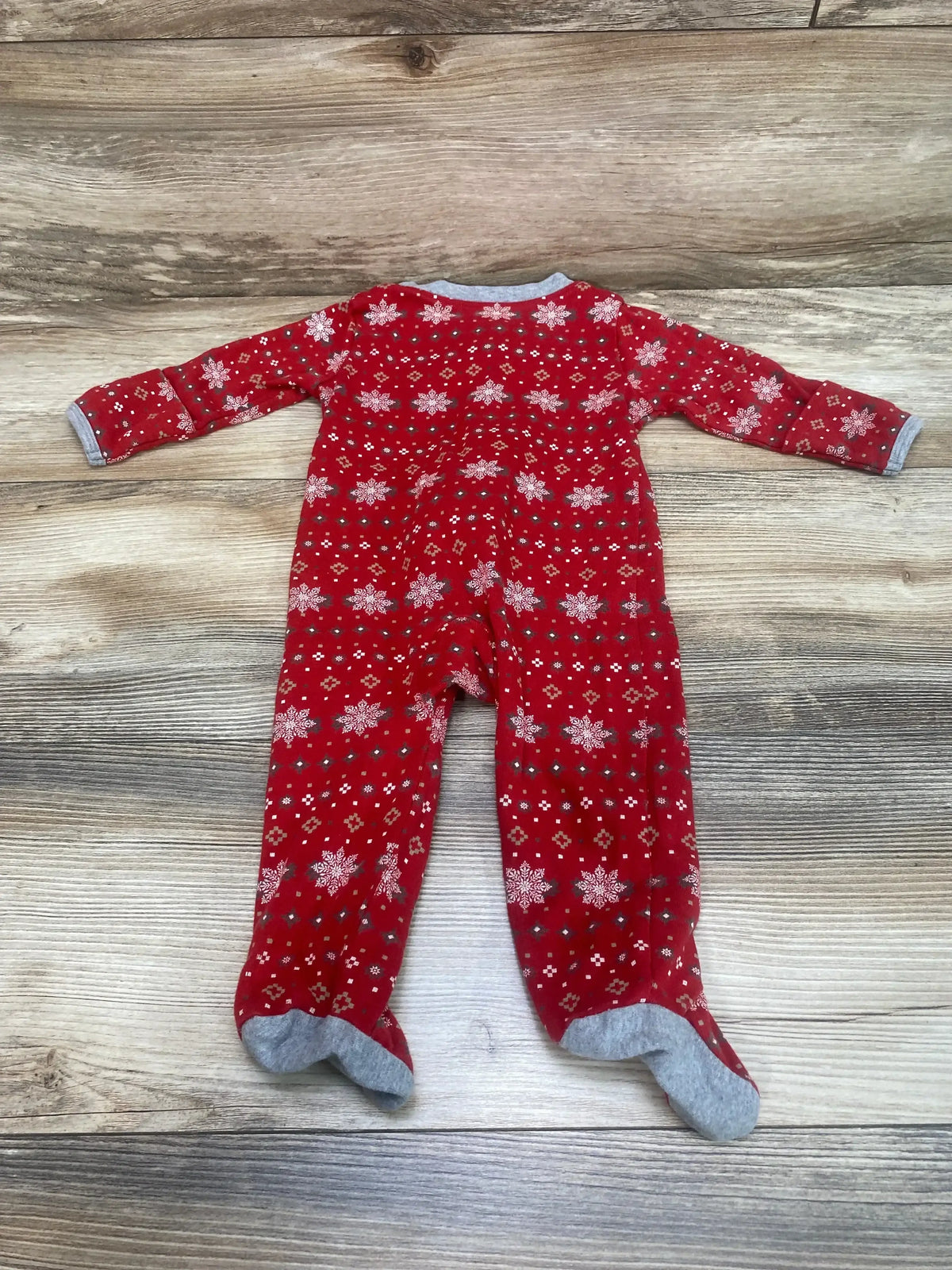 Honest Baby Organic Fair Isle Sleeper Red sz 3-6m - Me n Mommy To Be