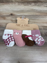 NEW Millie & Myles 8pk Cotton Blend Socks Pink sz 6-12m