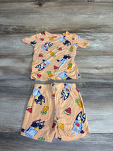 Bluey 2pc Fruit Pajama Set Peach sz 3T