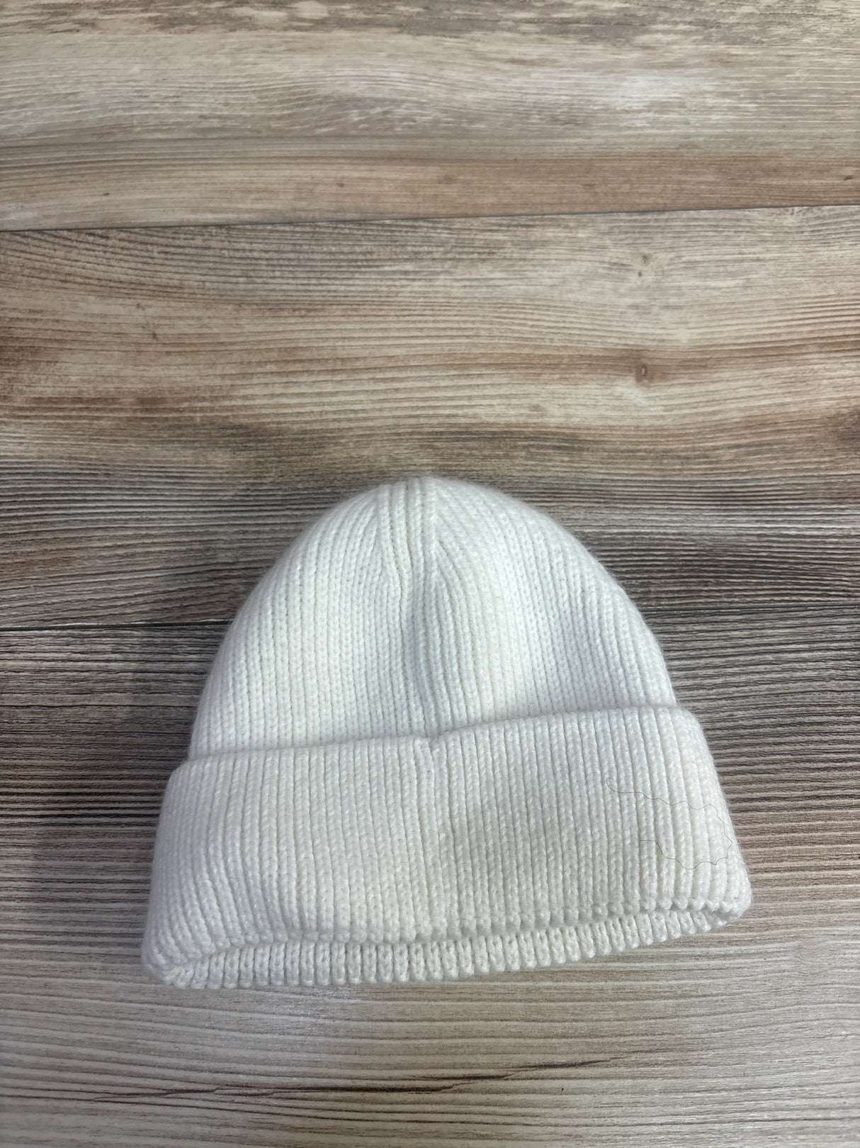 Children's Place Ribbed Knit Beanie White sz 12m-4T