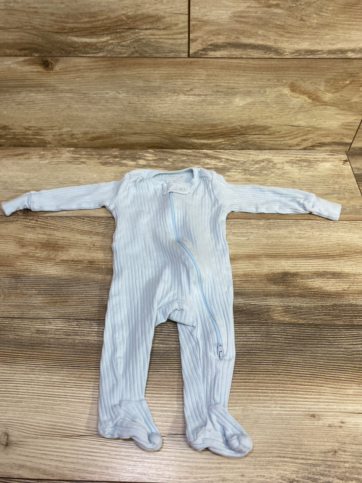 Member's Mark Organic Ribbed Sleeper Blue sz 3m