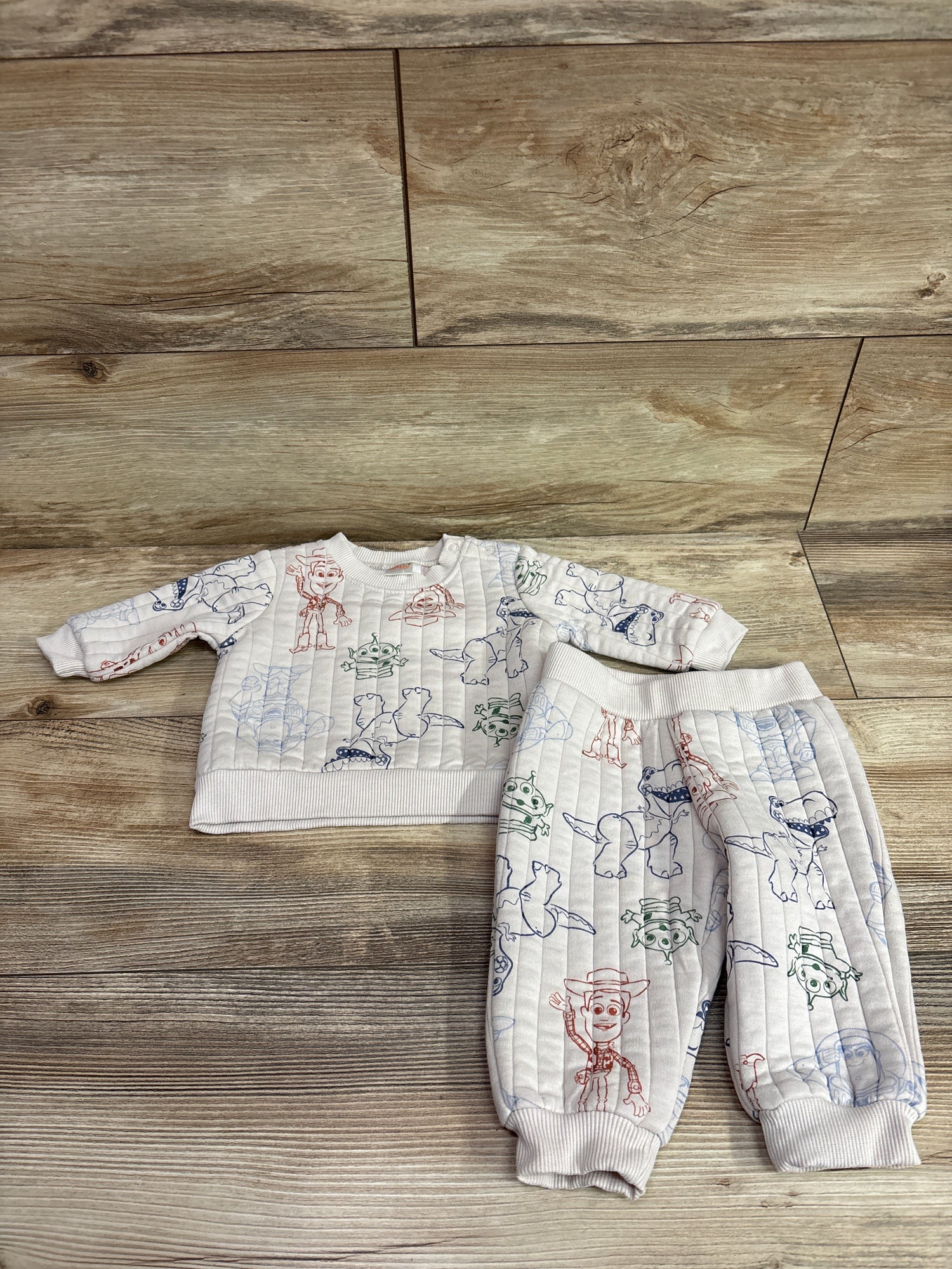 Disney Baby Toy Story 2pc Sweatshirt & Joggers Set Ivory sz 3/6m