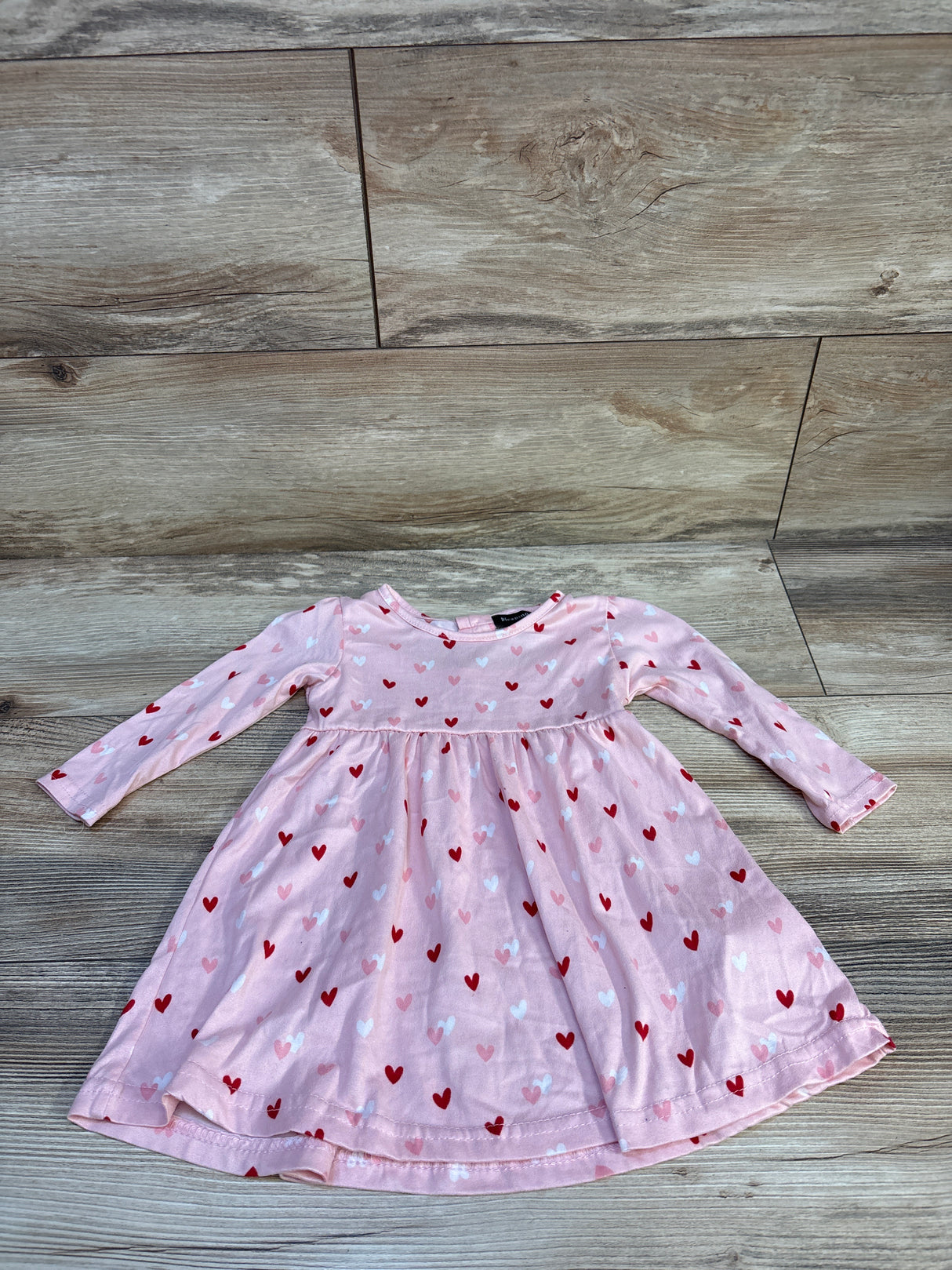 Picapino Heart Print Dress Pink sz 18m