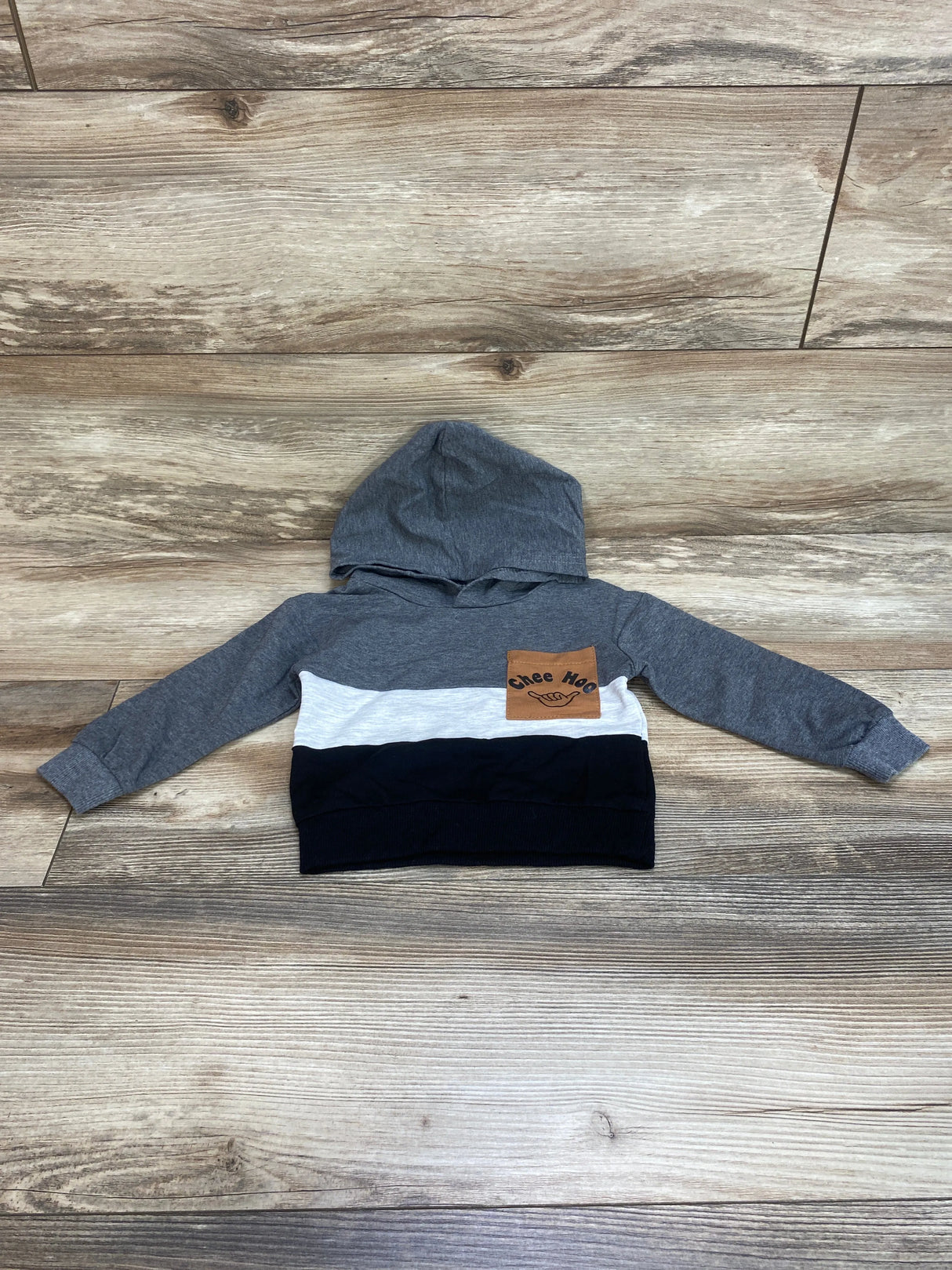 Chee Hoo Pocket Hoodie Grey sz 3m