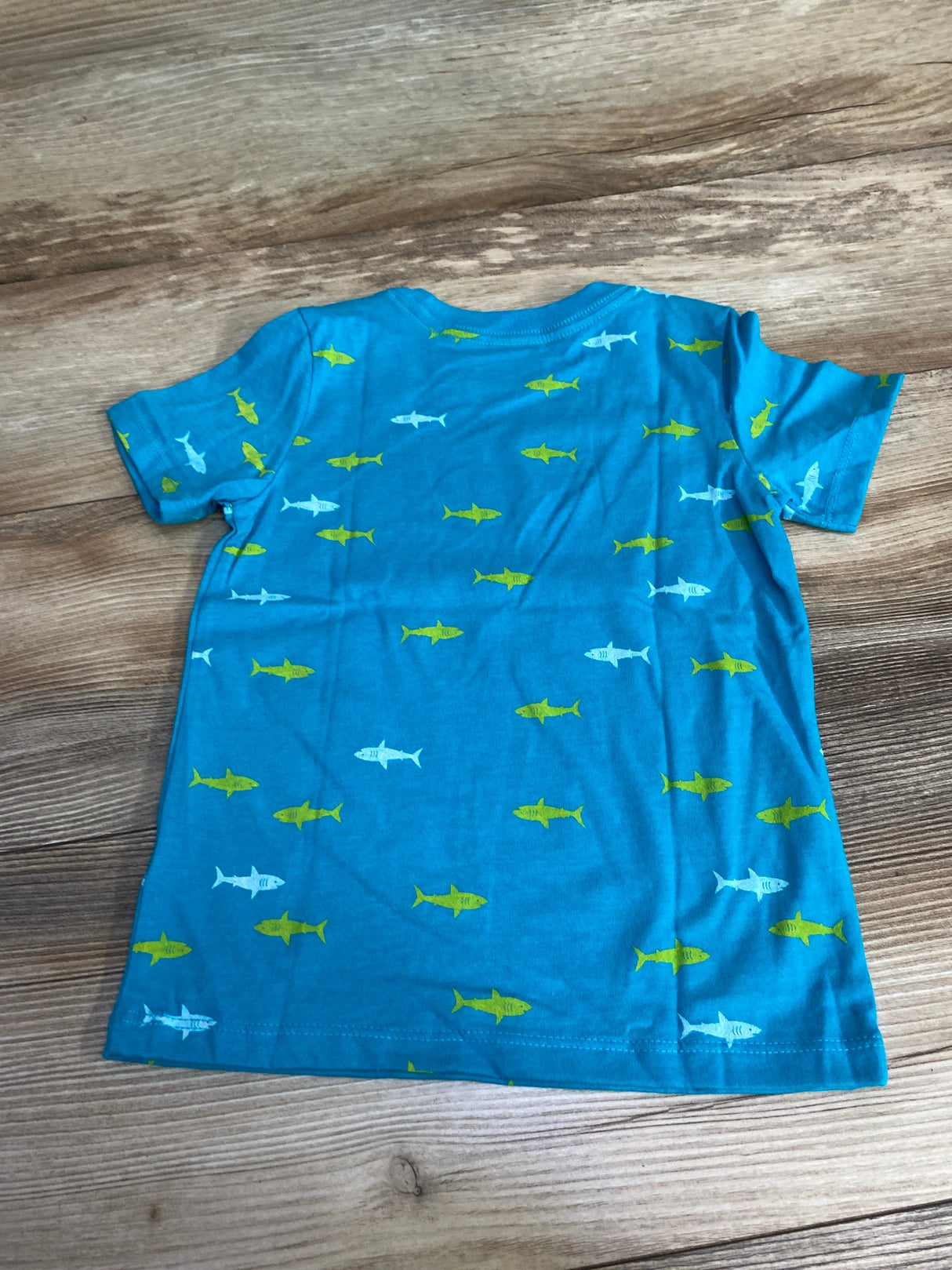 Cat & Jack Shark Shirt Blue sz 3T - Me n Mommy To Be