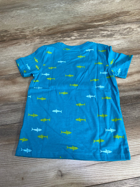 Cat & Jack Shark Shirt Blue sz 3T - Me n Mommy To Be