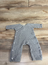 Burt's Bees Baby Kimono Coverall Grey sz Preemie