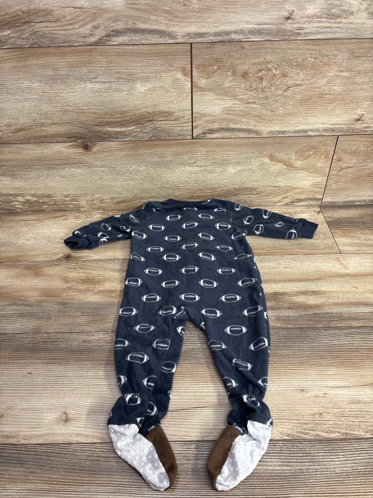 Chick Pea Football Blanket Sleeper Navy sz 12m