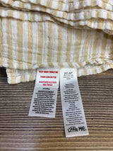 Little Me Muslin Swaddle Blanket Striped White