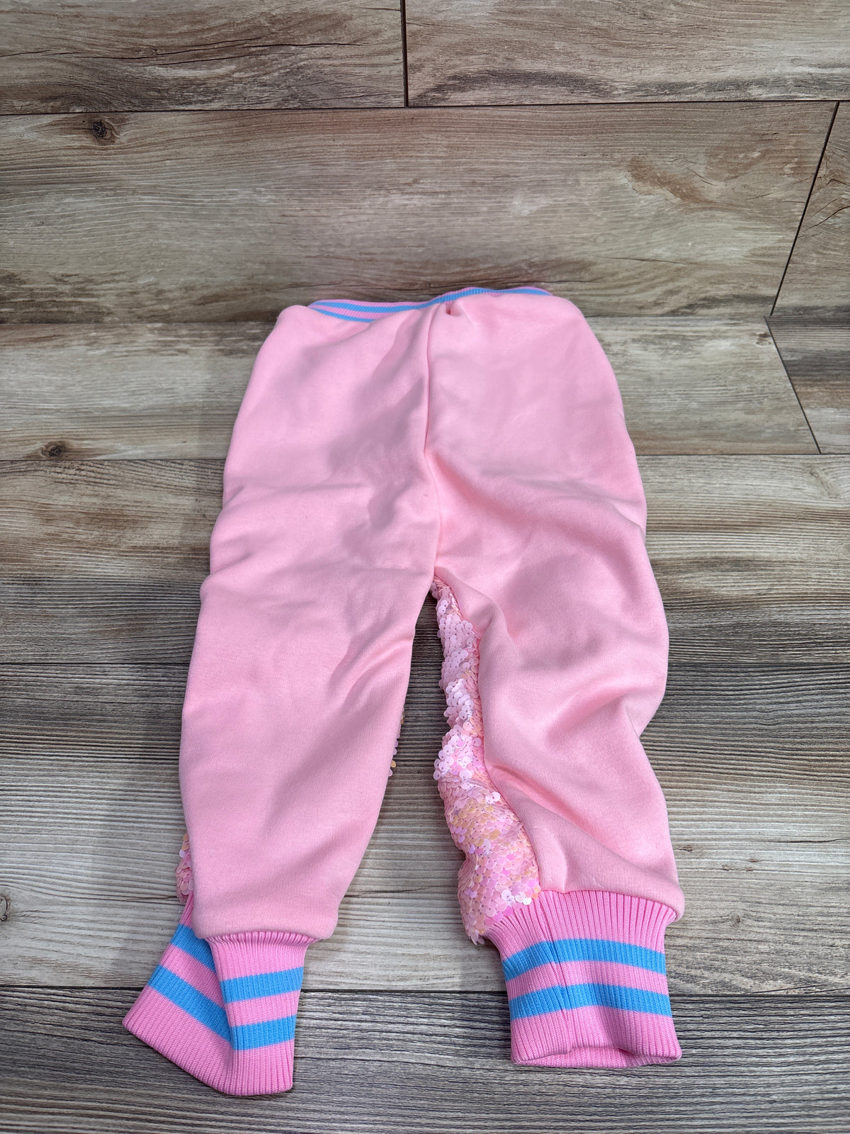 Lola + The Boys Pretty In Pink Sequin Joggers sz 4T