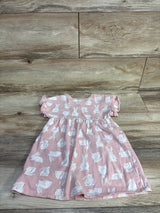 Old Navy Bunny Print Short Sleeve Jersey Dress Pink sz 3T