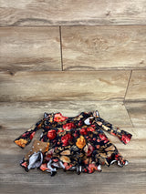 Gigi & Max Ari Dark Vintage Floral Peplum Top Black sz 0-3m