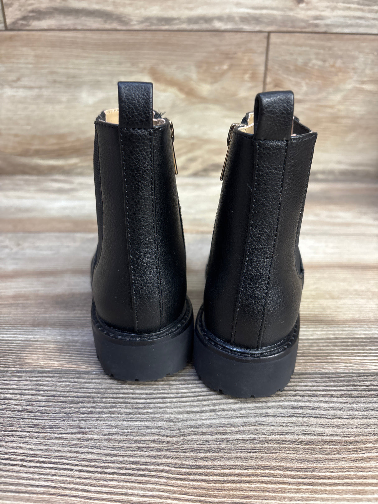 Janie & Jack The Chelsea Boot Black sz 9c