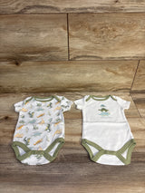 Chick Pea 2pk Bodysuits White sz 3-6m