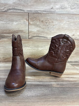 Cat & Jack Memphis Zipper Western Boots Brown sz 11c