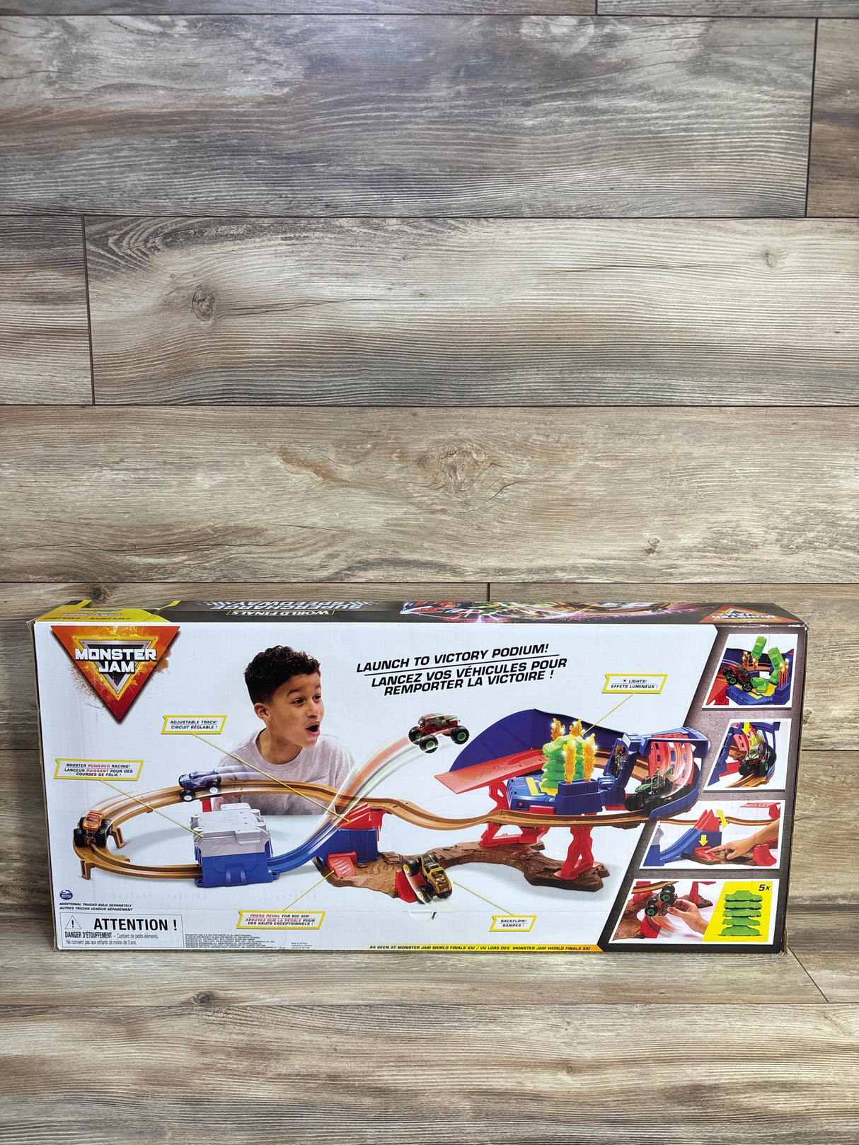 NEW Monster Jam Supercharge Speedway Playset