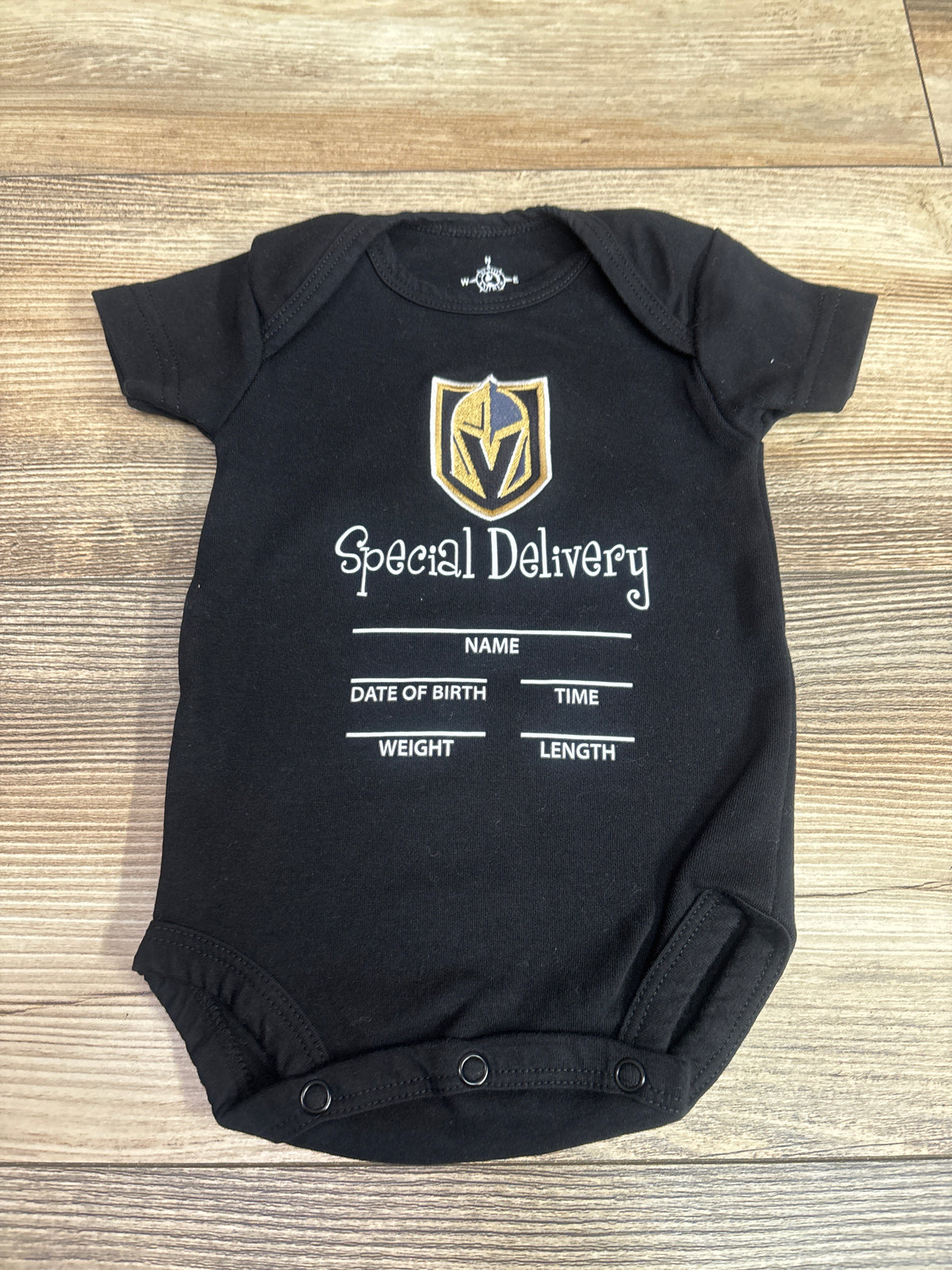 Creative Knitwear Golden Knights Bodysuit Black sz 0-3m