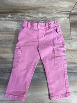 Cat & Jack Denim Cargo Jeans Pink sz 2T