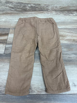 H&M Lined Drawstring Cotton Pants Brown sz 12m