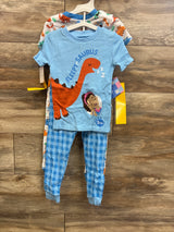 NEW Ms Rachel 4Pc Snug Fit Pajama Set Blue sz 4T
