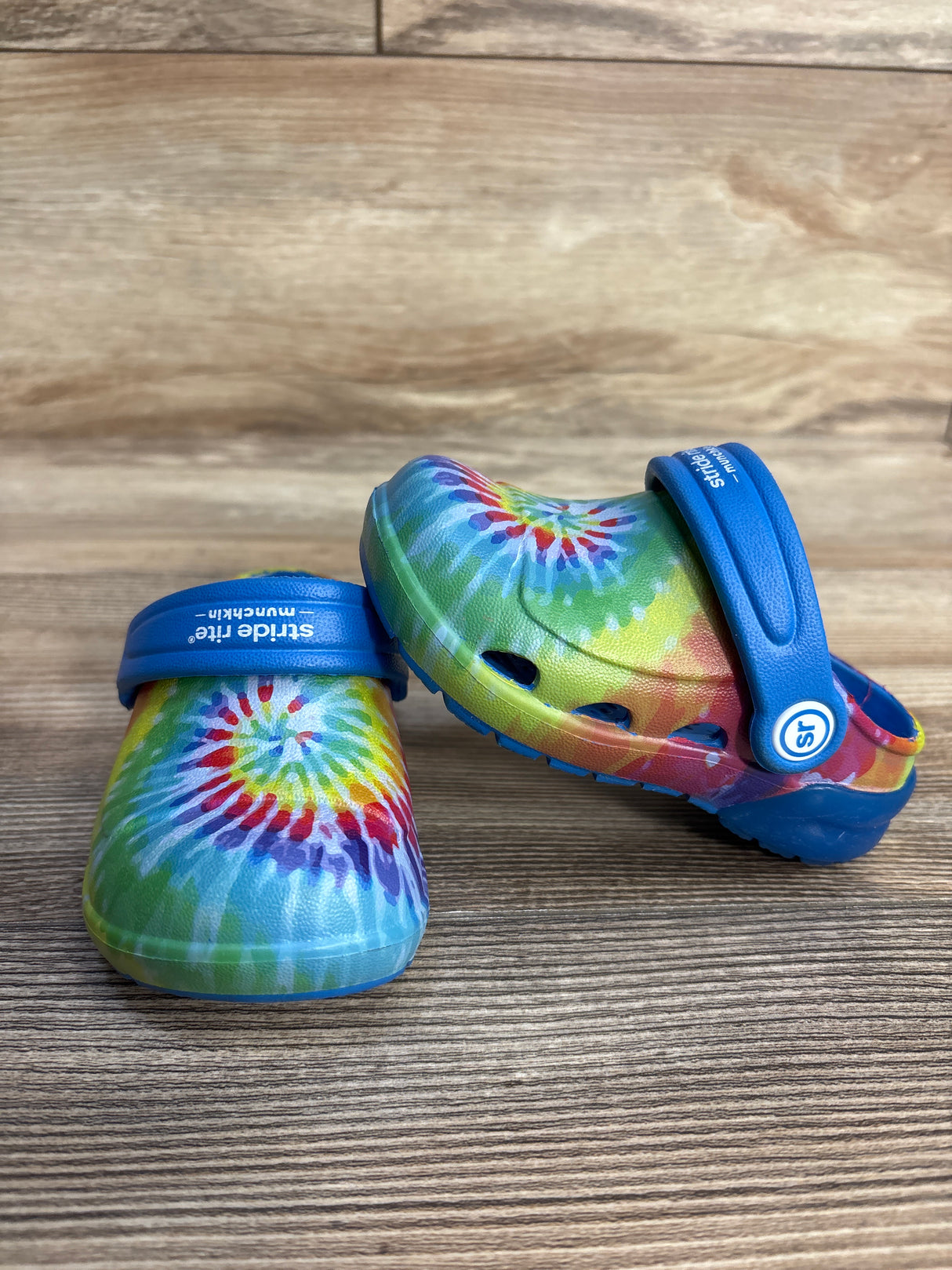 Munchkin by Stride Rite Toddler Boys Light-up Clogs Tie Dye sz 5c