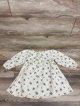 H&M Long Sleeve Gauze Dress Ivory sz 3T