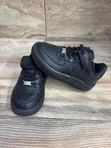 Nike Force 1 Low EasyOn PS 'Triple Black' Sneakers sz 9c