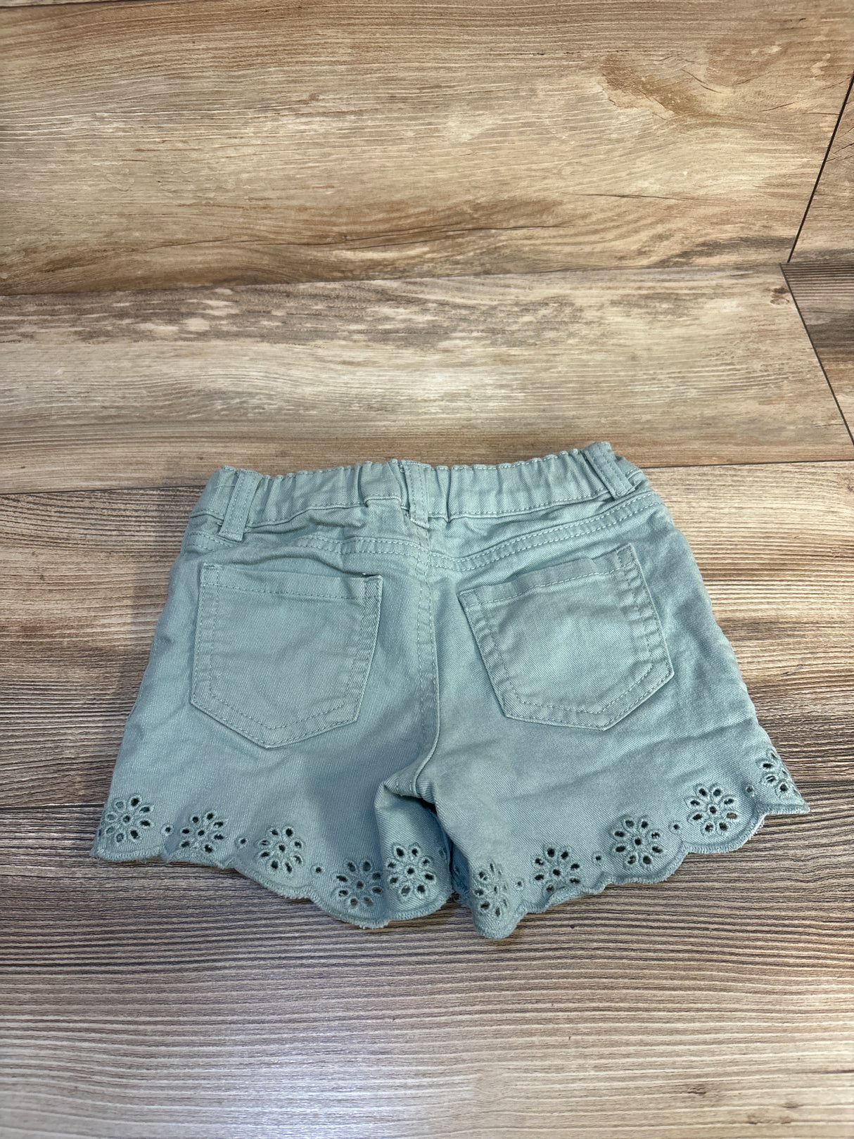 OshKosh Eyelet Trim Demin Shorts Light Blue sz 4T