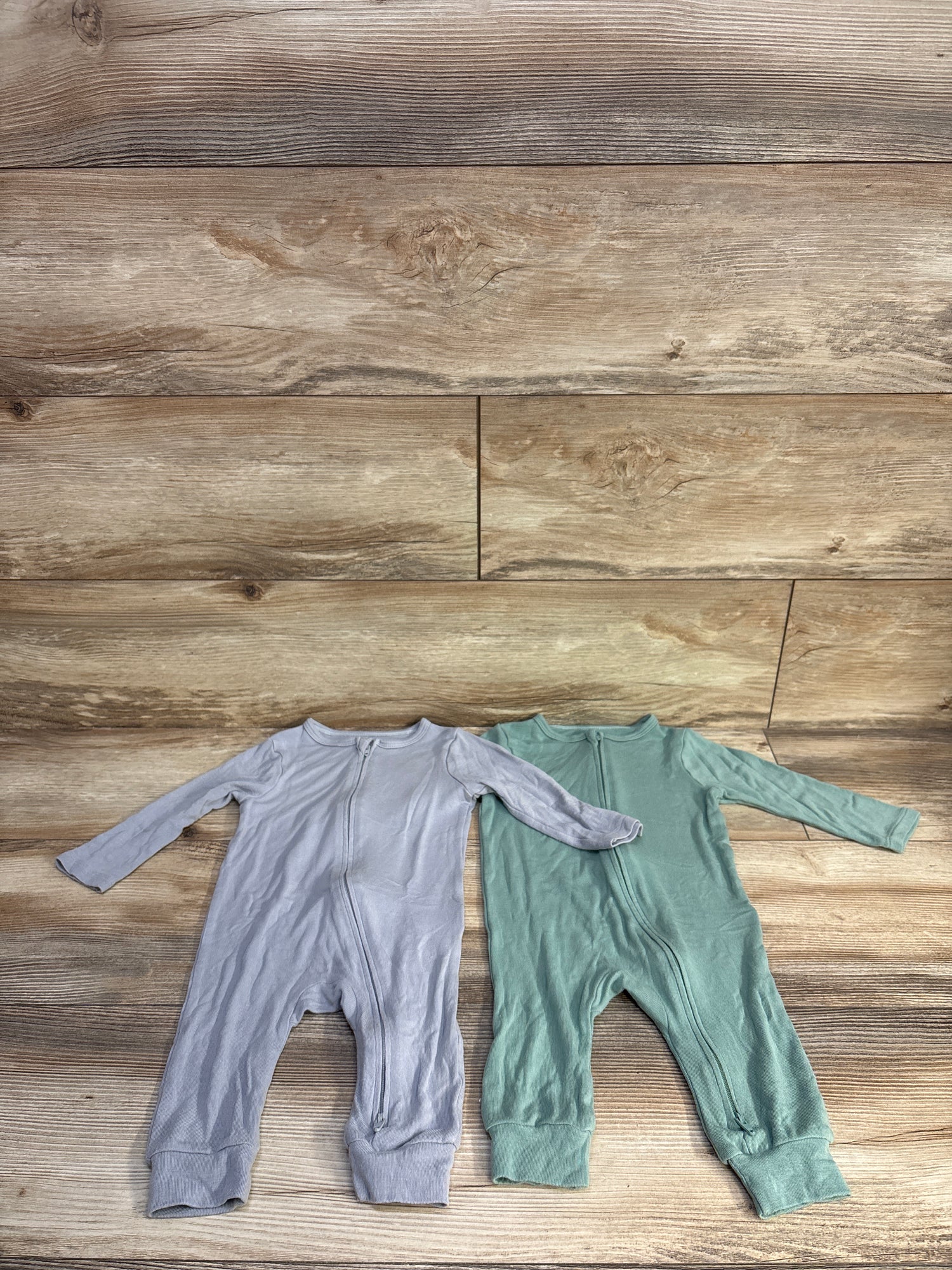 Cloud Island 2pk Soft Modal Footless Sleepers Green sz 6-9m