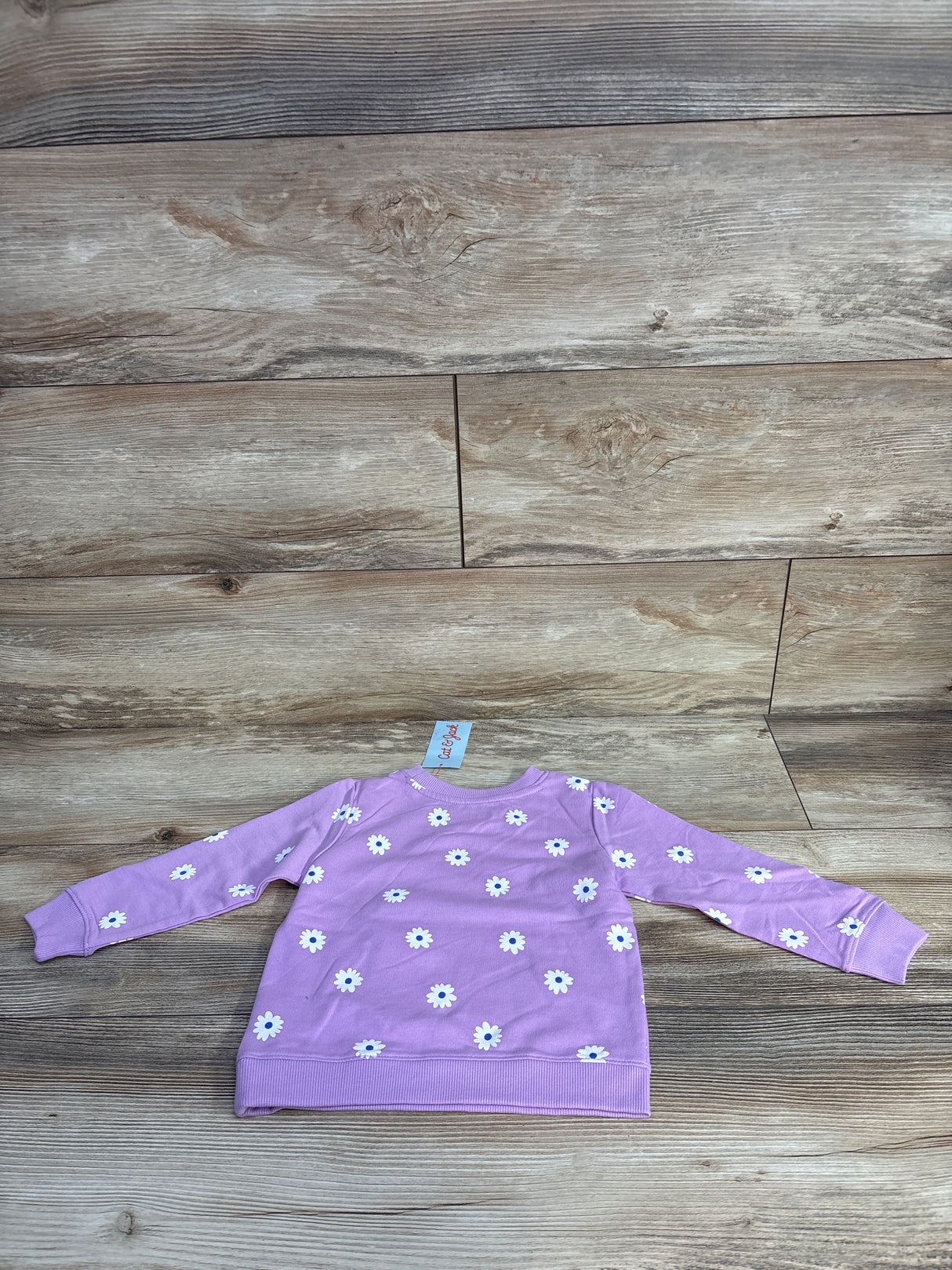 NEW Cat & Jack Purple Floral Sweatshirt Lilac sz 18m
