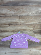 NEW Cat & Jack Purple Floral Sweatshirt Lilac sz 18m