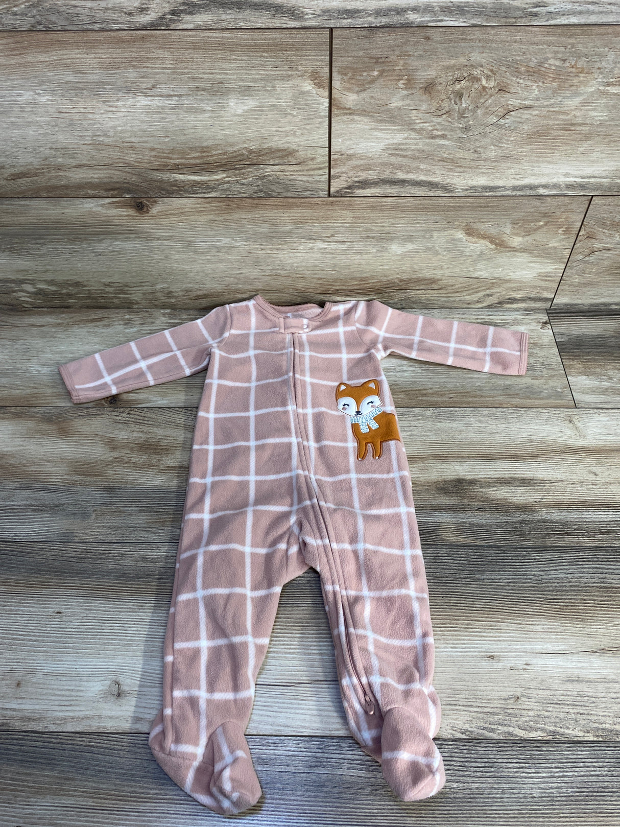 Carter's Fox Blanket Sleeper Pink sz 9m