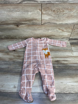 Carter's Fox Blanket Sleeper Pink sz 9m