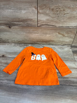 Cat & Jack "Boo" Long Sleeve Shirt Orange sz 18m