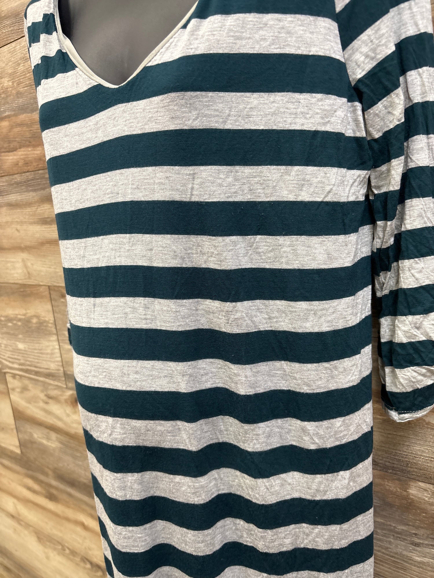 Pinkblush Maternity Striped Tunic Grey sz Large