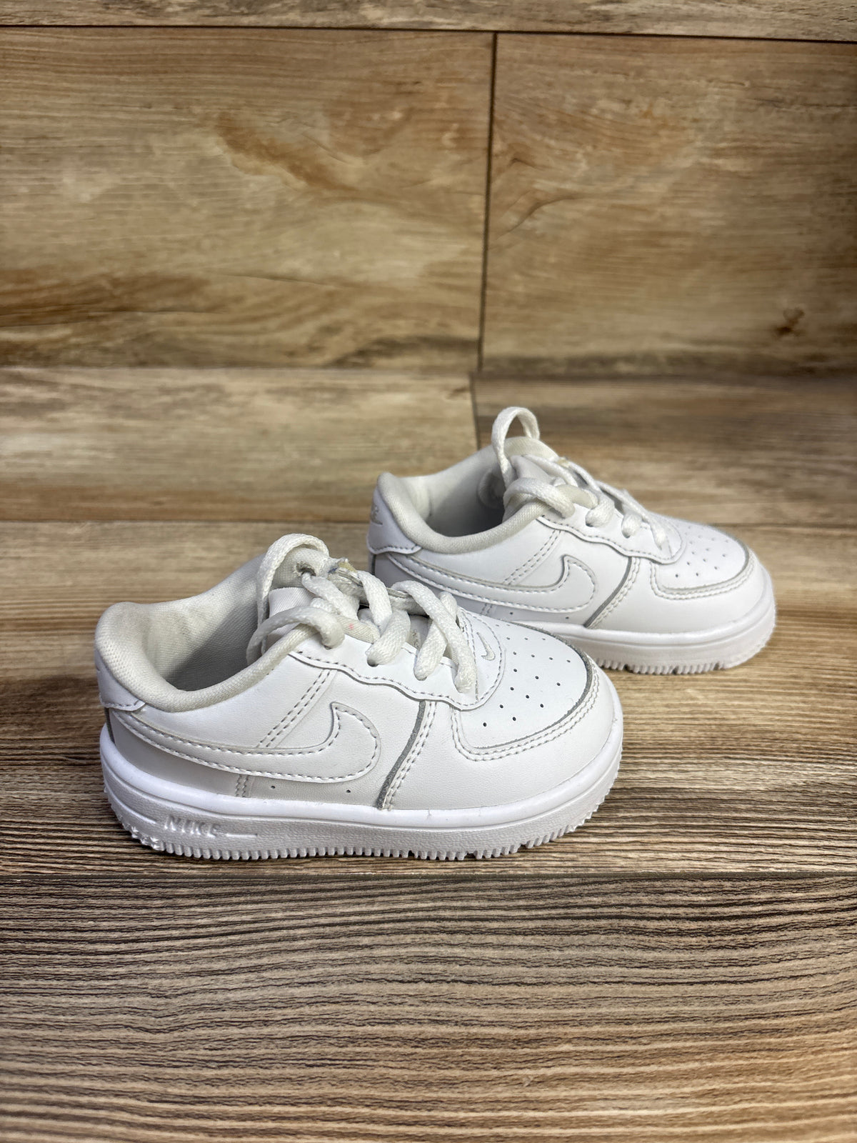 Nike Force 1 Low TD 'Triple White' Sneakers sz 6c