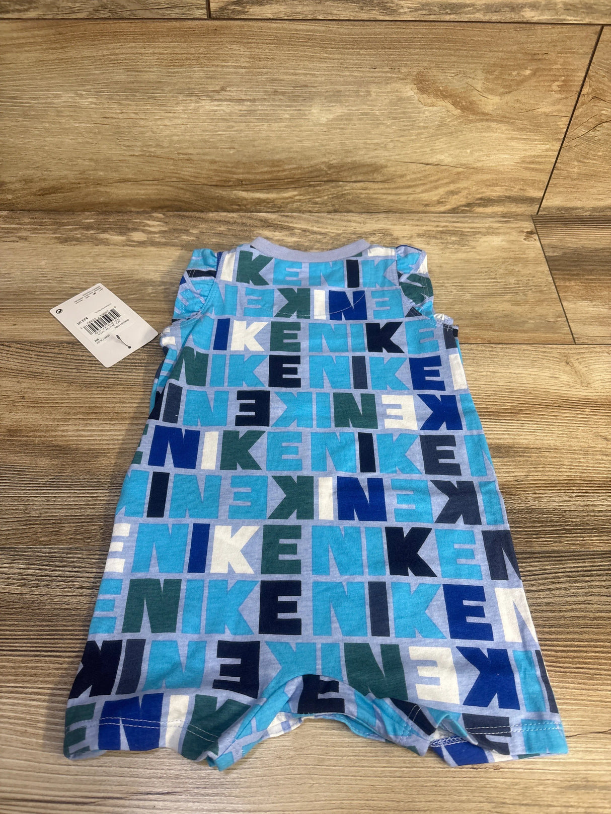 NEW Nike Ruffle Sleeve Shortie Romper Blue sz 9m