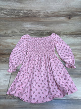 Btween Long Sleeve Smocked Dress Pink sz 5T
