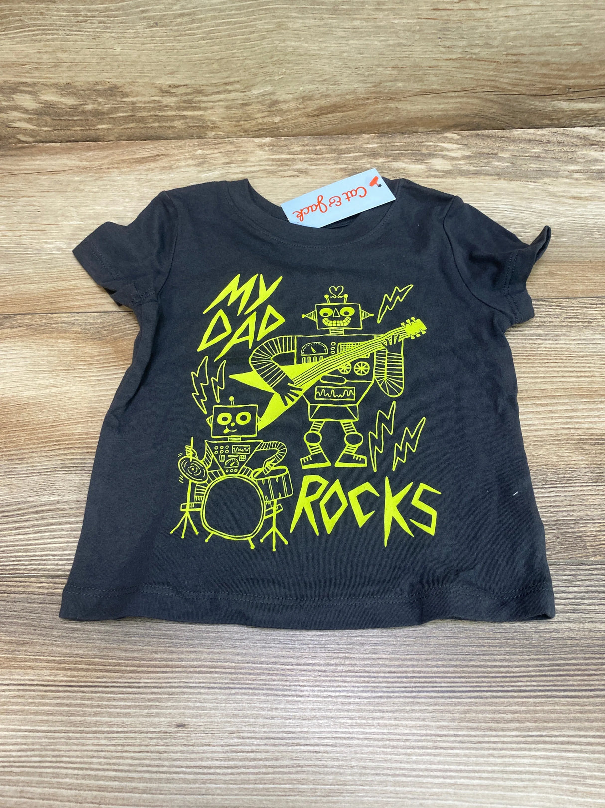 NEW Cat & Jack My Dad Rocks Shirt Grey sz 12m