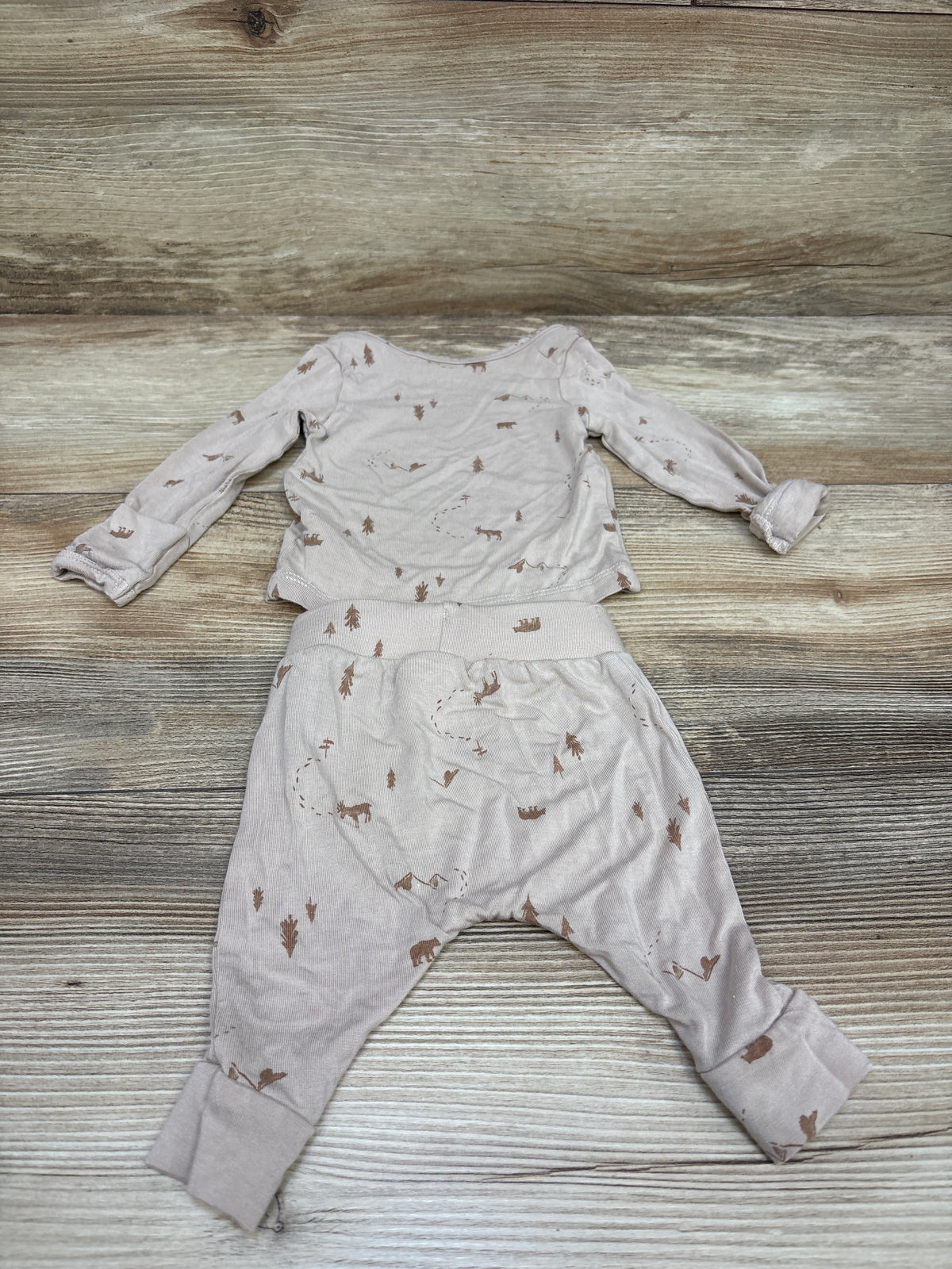 Just One You PurelySoft 2pc Shirt & Pants Set Tan sz Newborn